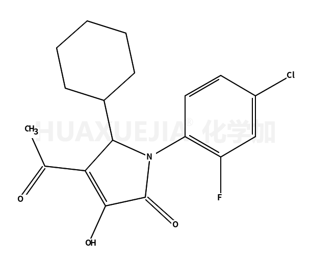 4-乙酰基-1-(4-氯-2-氟苯基)-5-环己基-1,5-二氢-3-羟基-2H-吡咯-2-酮