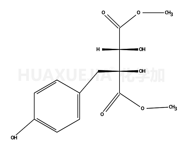 Butanedioic acid, 2,3-dihydroxy-2-[(4-hydroxyphenyl)methyl]-, 1,4-dimethyl ester, (2R,3S)-