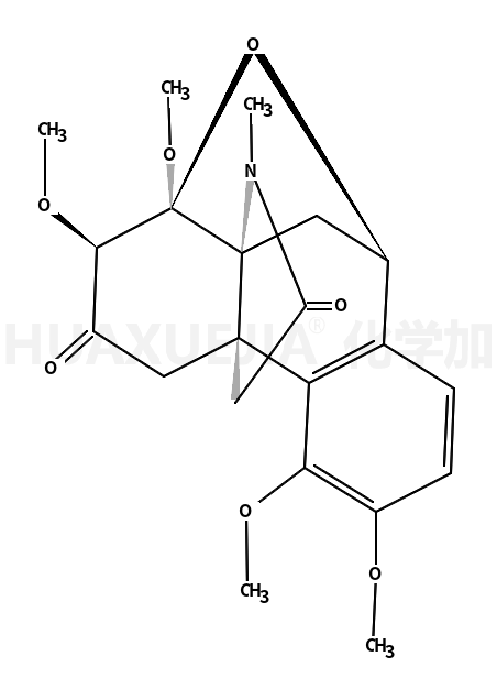 3,4,7,8-tetramethoxy-12-methyl-7,8,9,10-tetrahydro-8a,4b-(epiminoethano)-8,10-epoxyphenanthrene-6,13(5H)-dione