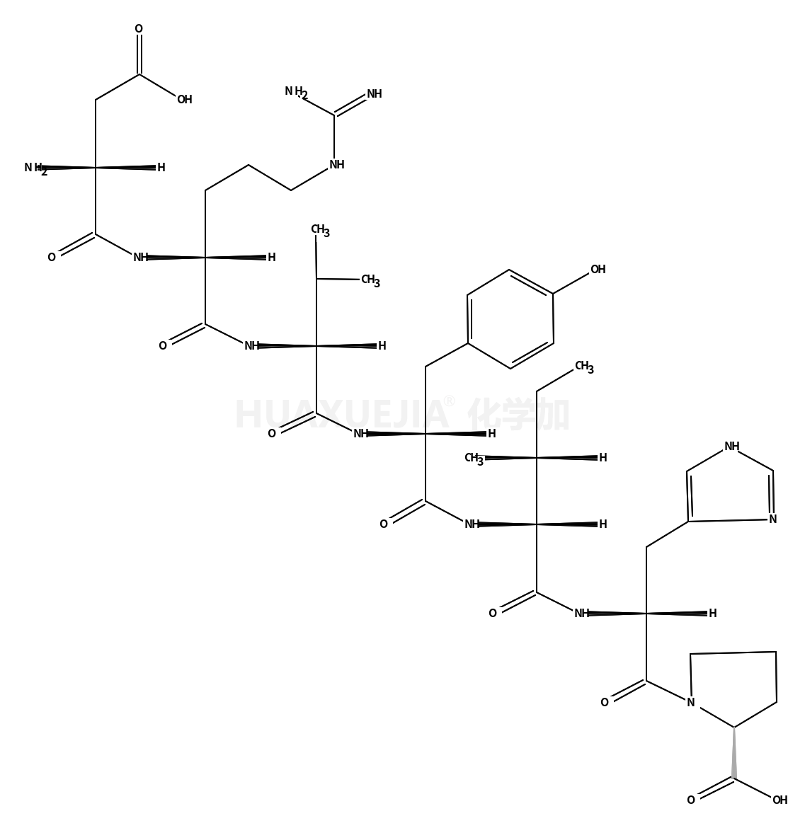 天冬氨酰-精氨酰-缬氨酰-酪氨酰-异亮氨酰-组氨酰-脯氨酸