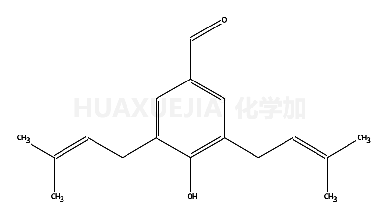 4-羟基-3,5-双(3-甲基-2-丁烯-1-基)苯甲醛