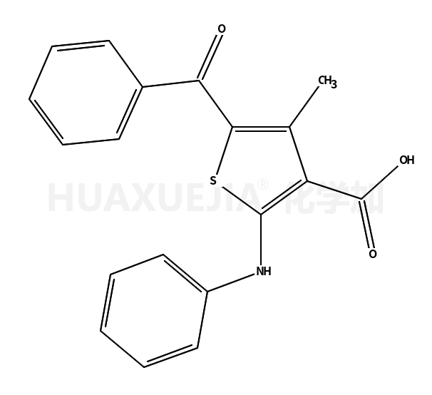 2-anilino-5-benzoyl-4-methylthiophene-3-carboxylic acid