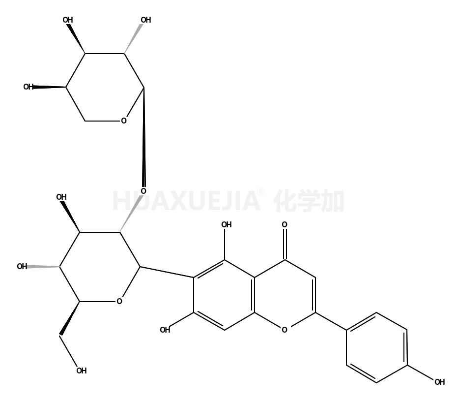 4H-1-Benzopyran-4-one, 6-(2-O-α-L-arabinopyranosyl-β-D-glucopyranosyl)-5,7-dihydroxy-2-(4-hydroxyphenyl)-