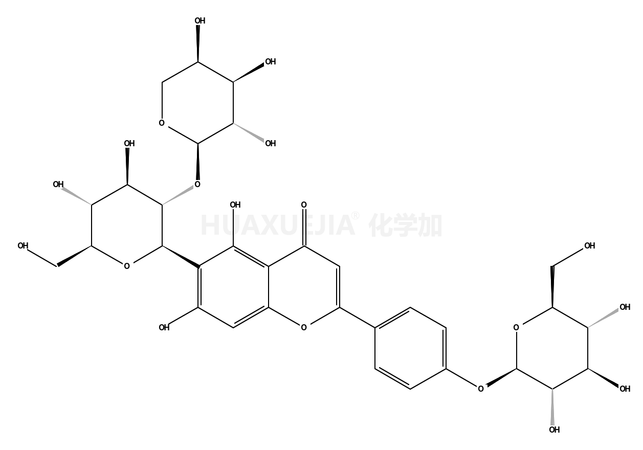 (1S)-1,5-Anhydro-2-O-α-L-arabinopyranosyl-1-{2-[4-(β-D-glucopyran osyloxy)phenyl]-5,7-dihydroxy-4-oxo-4H-chromen-6-yl}-D-glucitol