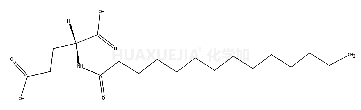 N-(1-氧代十四烷基)-L-谷氨酸(9CI)