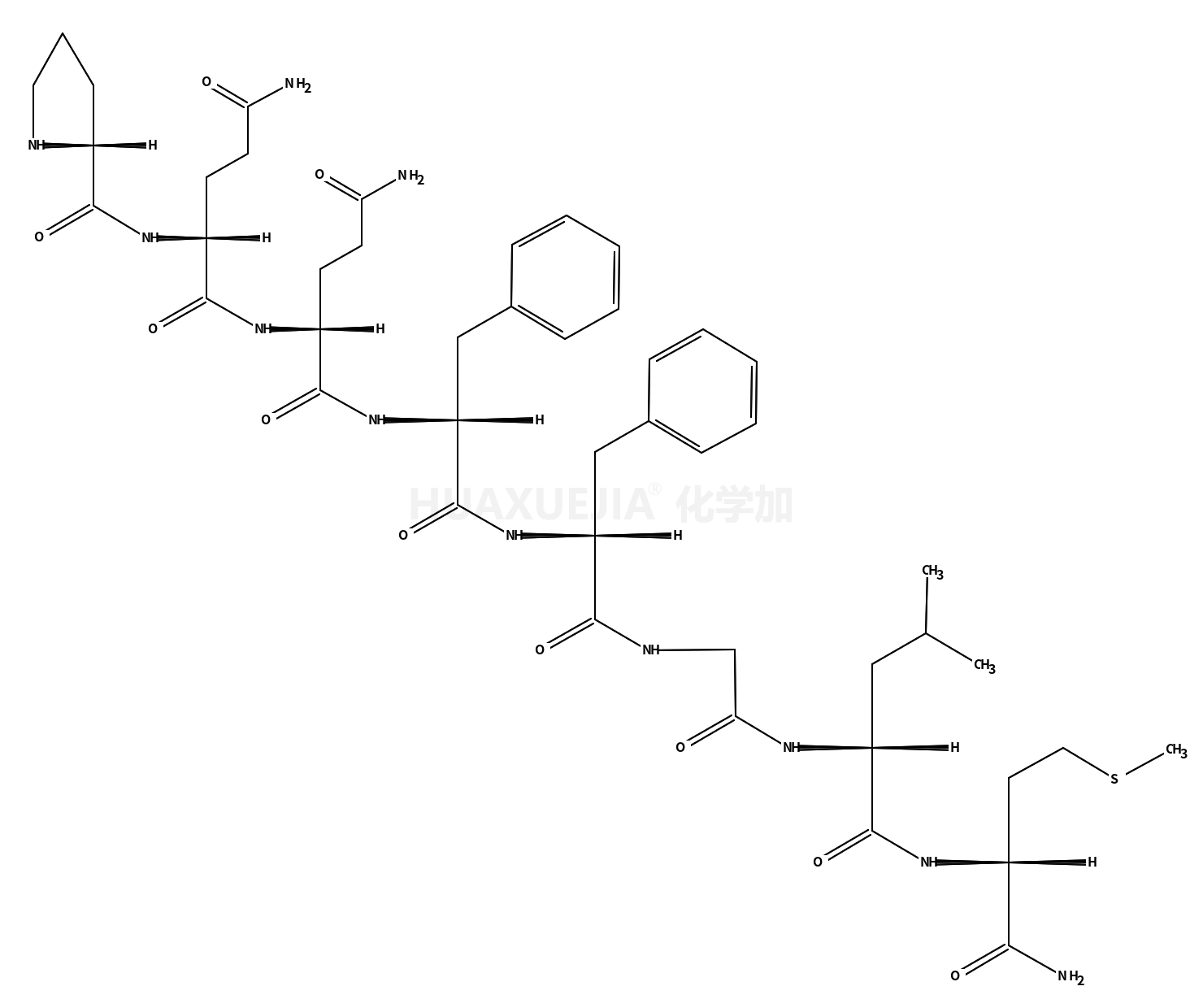 GLN-PHE-PHE-GLY-LEU-MET-NH2: QFFGLM-NH2