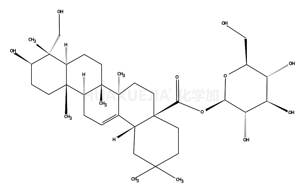 常春藤皂苷元-28-O-Beta-D-葡萄糖酯苷