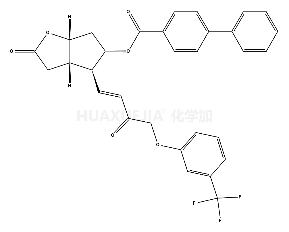 (3aR,4R,5R,6aS)-六氢-2-氧代-4-[(1E)-3-氧代-4-[3-(三氟甲基)苯氧基]-1-丁烯-1-基]-2H-环戊并[b]呋喃-5-基 [1,1’-联苯]-4-甲酸酯