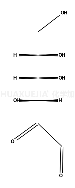 3,4,5,6-tetrahydroxy-2-oxohexanal