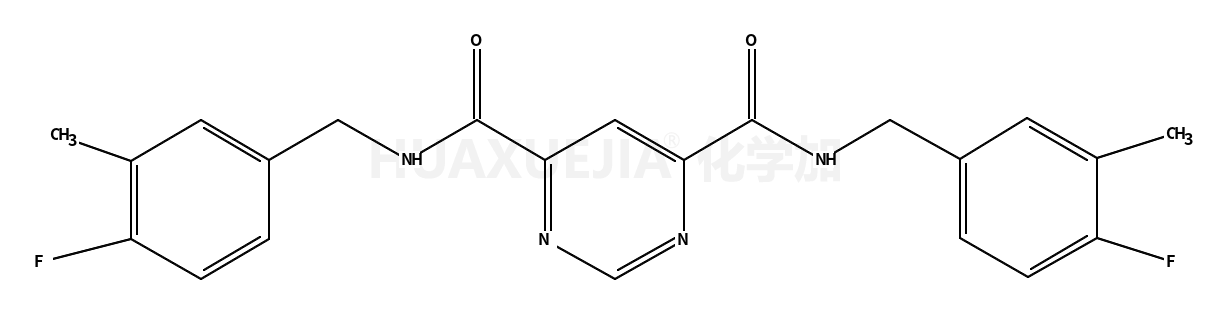 N4,N6-双(4-氟-3-甲基苄基)嘧啶-4,6-二甲酰胺
