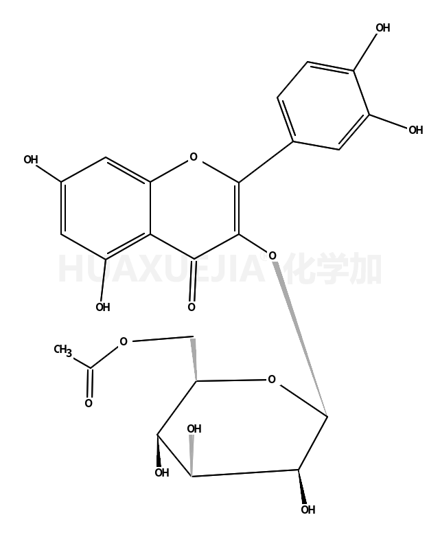 栎精-3-O-Β-D-吡喃葡萄糖基-6’’-乙酸盐