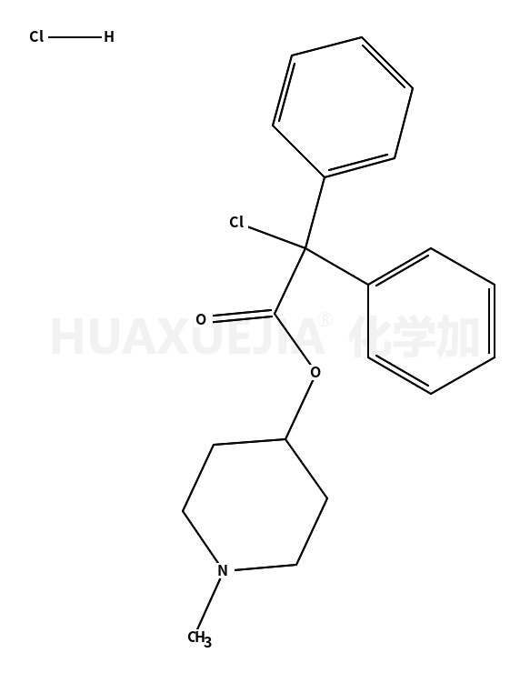 Alpha-氯-alpha-苯基苯乙酸, n-甲基-4-哌啶基酯盐酸盐
