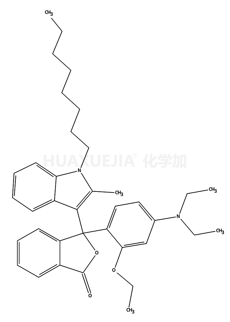 3-(2-乙氧基-4-二乙基氨基苯基)-3-(1-辛基-2-甲基吲哚-3-基)苯酞