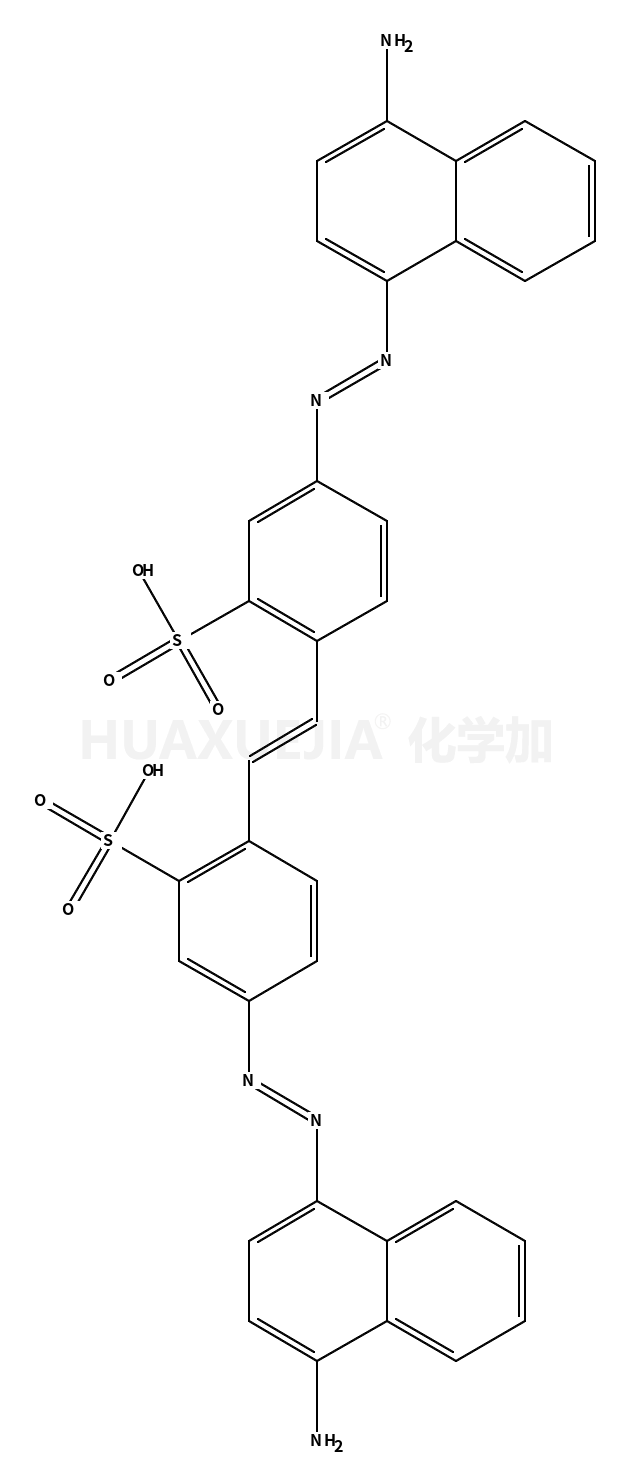 4,4’-双(4-氨基-1-萘基偶氮)-2,2’-芪二磺酸