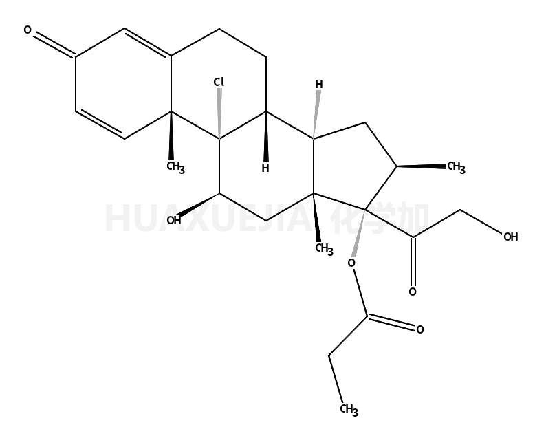 9Alpha-氯-16Β-甲基孕甾-1,4-二烯-11Β,17Alpha,21-三醇-3,20-二酮-17-丙酸酯