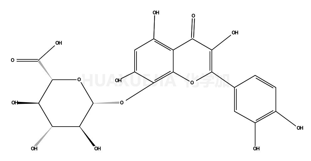 (2S,3S,4S,5R,6S)-6-[2-(3,4-dihydroxyphenyl)-3,5,7-trihydroxy-4-oxochromen-8-yl]oxy-3,4,5-trihydroxyoxane-2-carboxylic acid