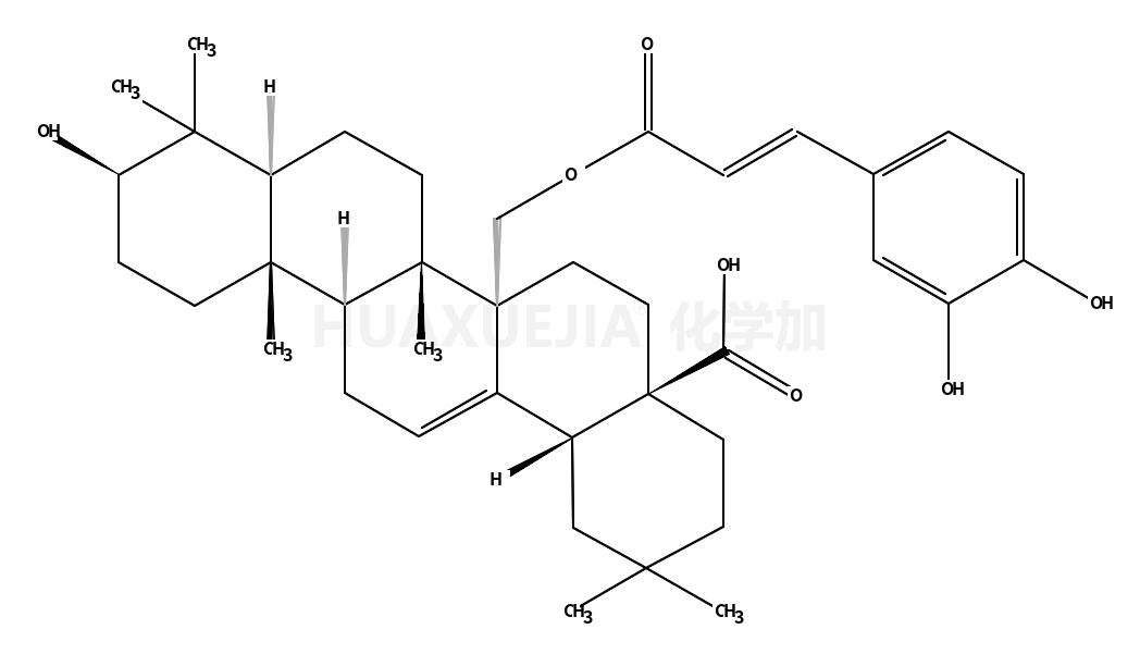 (3β)-27-{[(2E)-3-(3,4-Dihydroxyphenyl)-2-propenoyl]oxy}-3-hydroxy olean-12-en-28-oic acid