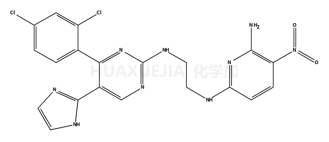 6-N-[2-[[4-(2,4-dichlorophenyl)-5-(1H-imidazol-2-yl)pyrimidin-2-yl]amino]ethyl]-3-nitropyridine-2,6-diamine