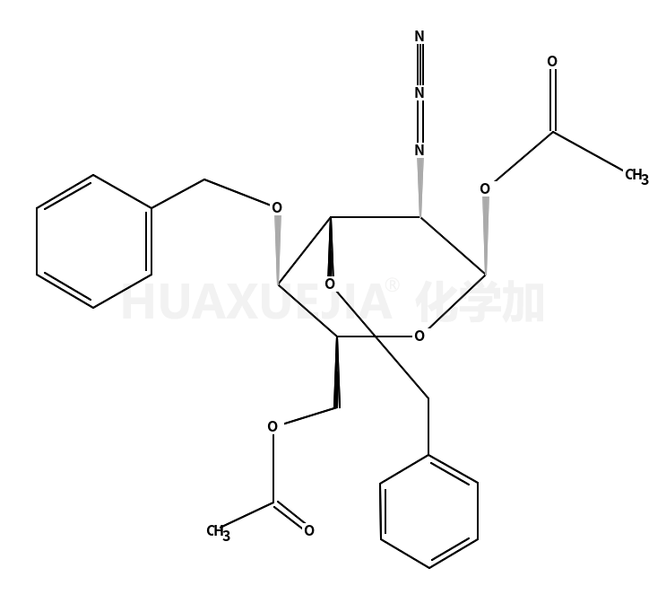 1,6-二-O-乙酰基-2-叠氮基-3,4-二-O-苄基-2-脱氧-α-D-吡喃葡萄糖