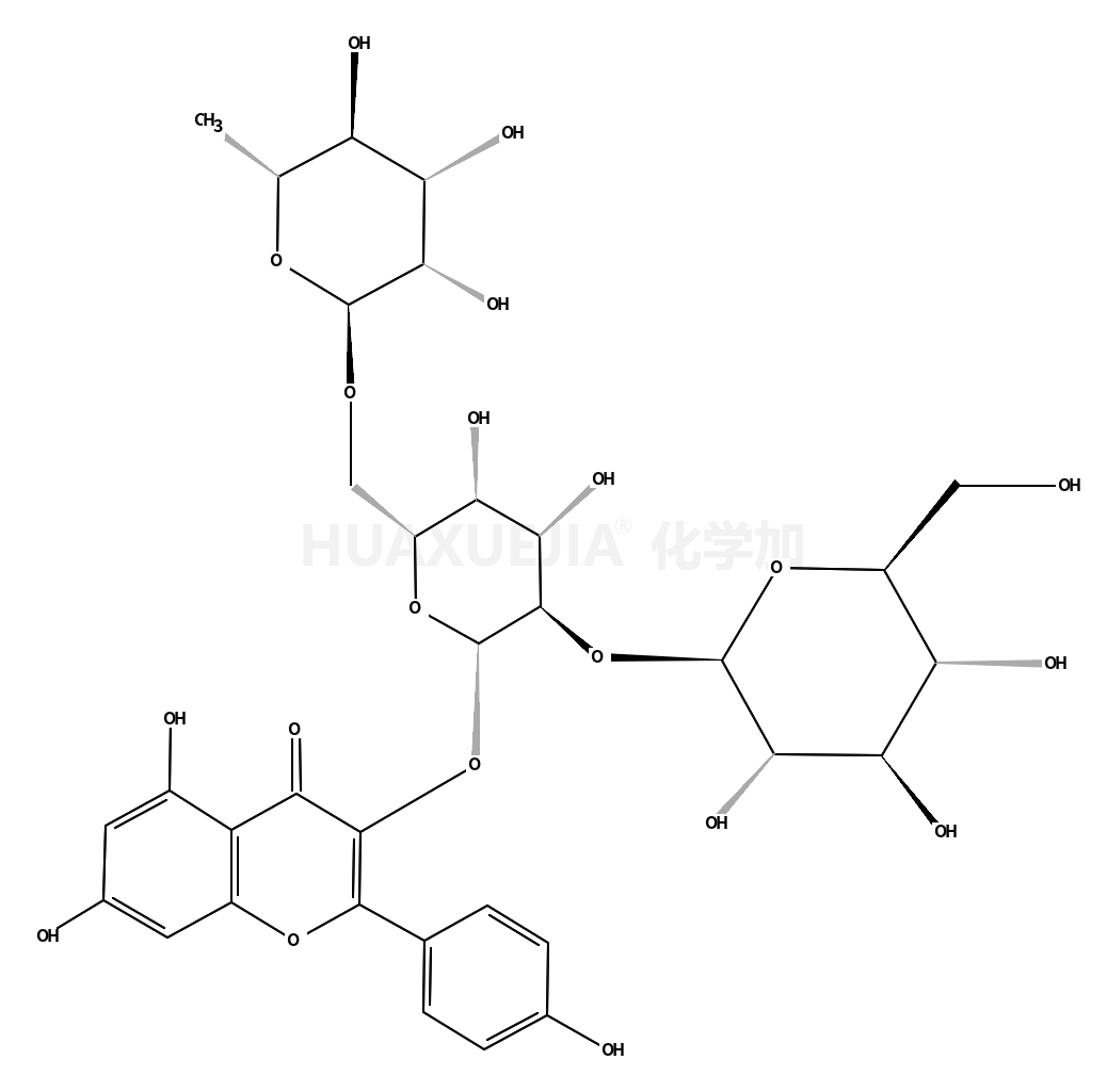 kaempferol 3-O-β-Glc-(1-2)-[α-Rha-(1-6)]-β-Glc