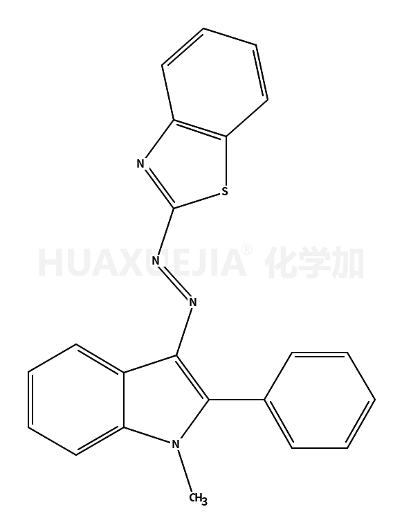 2-[2-(1-甲基-2-苯基-1H-吲哚-3-基)偶氮]苯并噻唑