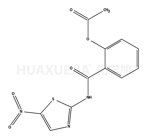 [2-[(5-nitro-1,3-thiazol-2-yl)carbamoyl]phenyl] acetate