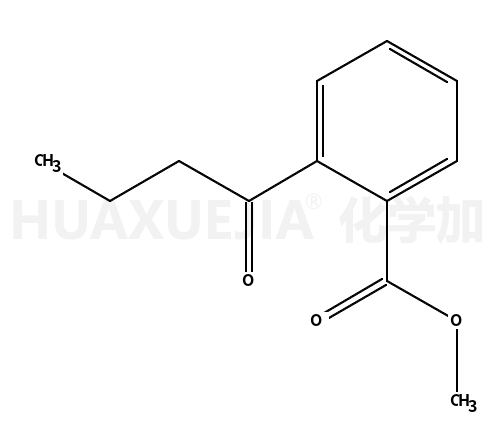 • Benzoic acid, 2-(1-oxobutyl)-, methyl ester