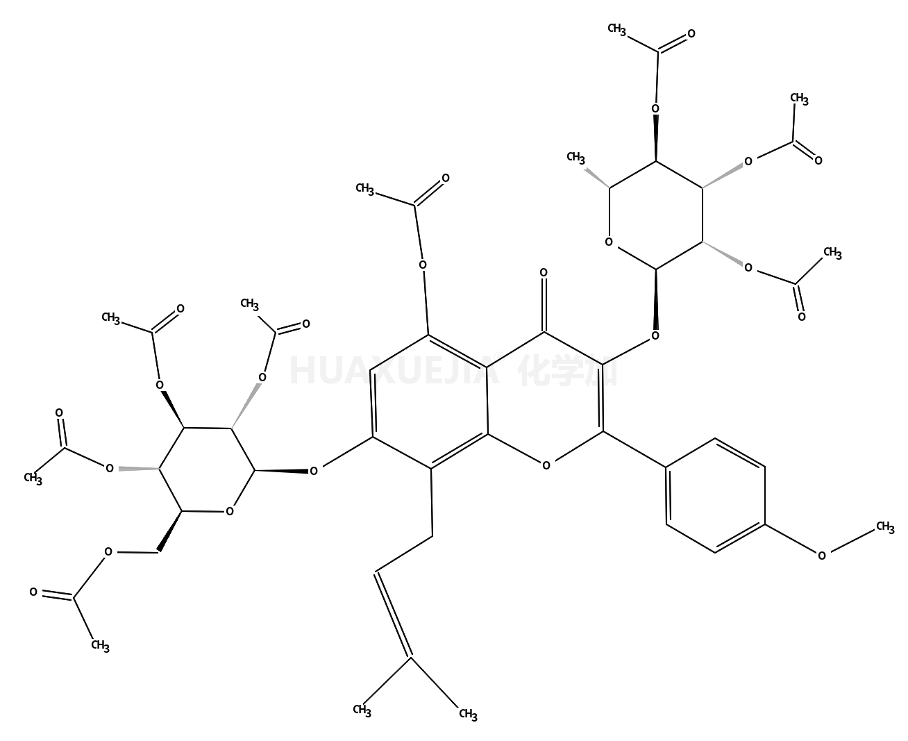 [(2R,3R,4S,5R,6S)-3,4,5-triacetyloxy-6-[5-acetyloxy-2-(4-methoxyphenyl)-8-(3-methylbut-2-enyl)-4-oxo-3-[(2S,3R,4R,5S,6S)-3,4,5-triacetyloxy-6-methyloxan-2-yl]oxychromen-7-yl]oxyoxan-2-yl]methyl acetate