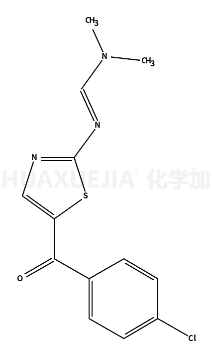 N'-[5-(p-chlorobenzoyl)-1,3-thiazol-2-yl]-N,N-dimethylimidoformamide