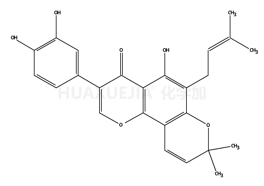 3-(3,4-dihydroxyphenyl)-5-hydroxy-8,8-dimethyl-6-(3-methylbut-2-enyl)pyrano[2,3-h]chromen-4-one