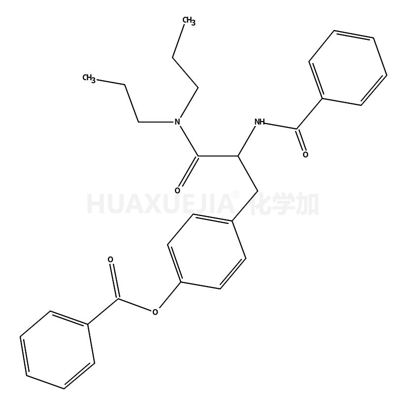 alpha-(苯甲酰氨基)-4-(苯甲酰氧基)-N,N-二丙基苯丙酰胺