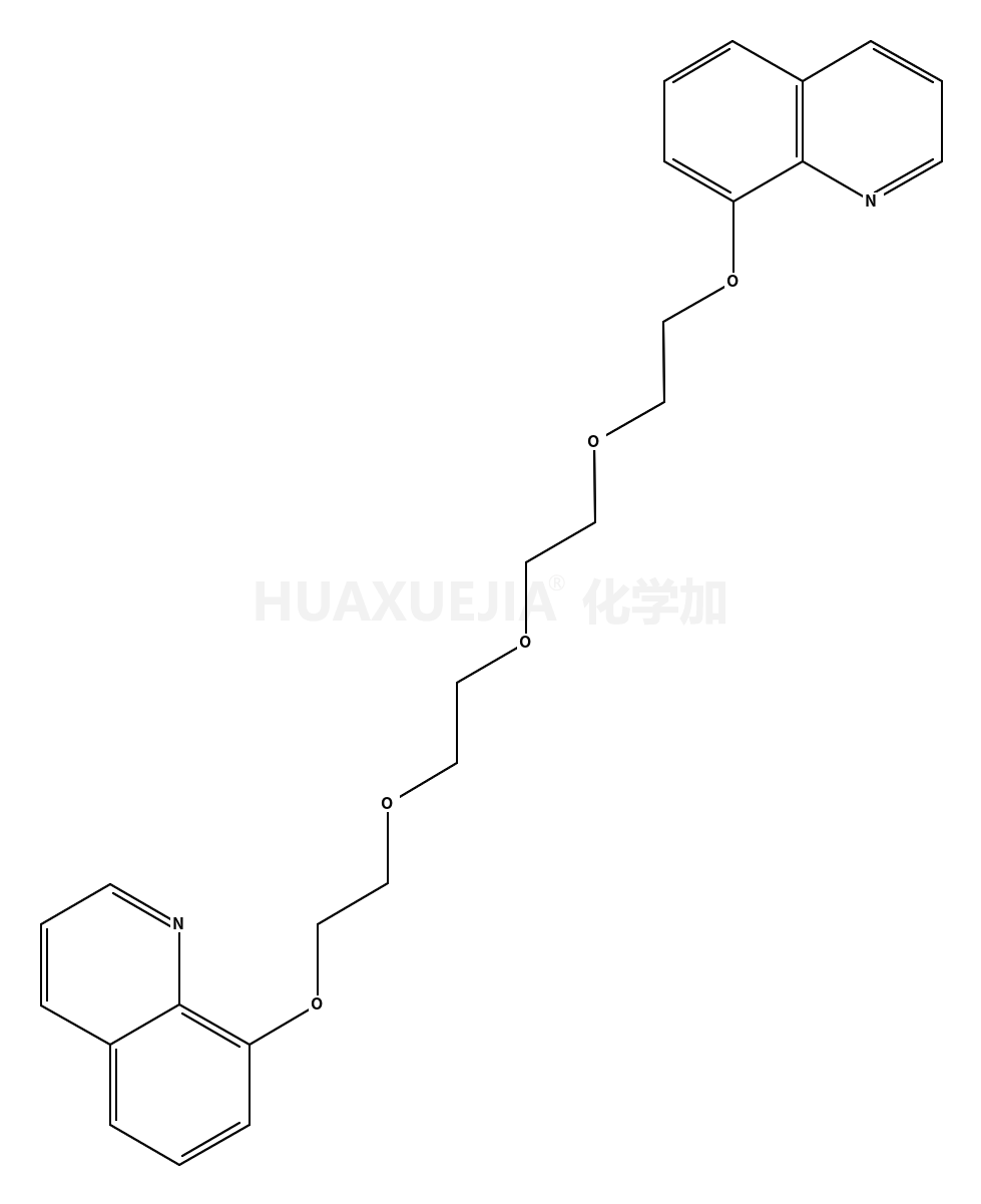 1,13-双(8-喹啉)-1,4,7,10,13-五噁十三烷