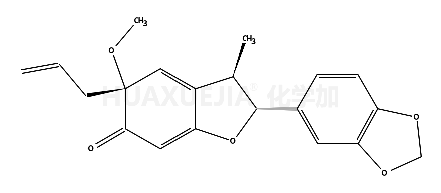 (2S)-2α-(1,3-Benzodioxole-5-yl)-3β-methyl-5α-methoxy-5-allyl-2,3,5,6-tetrahydrobenzofuran-6-one