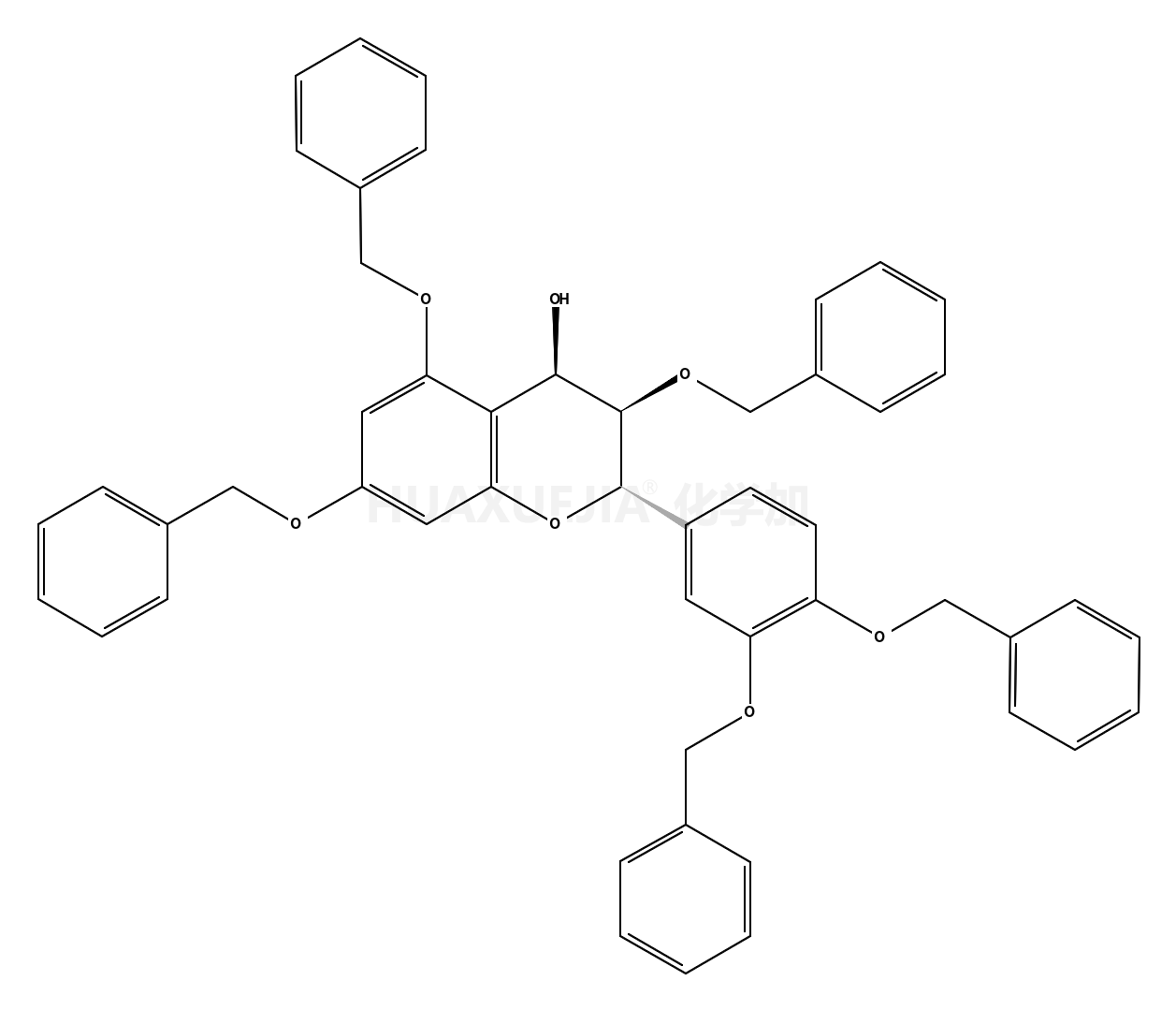 (+)-3',4',3,5,7-penta-O-benzyl-(4S)-hydroxycatechine