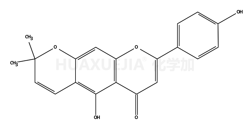 5-羟基-8-(4-羟基苯基)-2,2-二甲基-2H,6H-苯并[1,2-B:5,4-B']二吡喃-6-酮