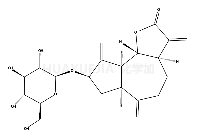 (3aS)-3a,4,5,6,6aβ,7,8,9,9aβ,9bα-Decahydro-8α-(β-D-glucopyranosyloxy)-3,6,9-tris(methylene)azuleno[4,5-b]furan-2(3H)-one