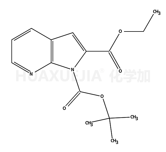 2-Ethyl 1-(2-methyl-2-propanyl) 1H-pyrrolo[2,3-b]pyridine-1,2-dic arboxylate