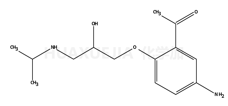 1-[5-amino-2-[2-hydroxy-3-(propan-2-ylamino)propoxy]phenyl]ethanone