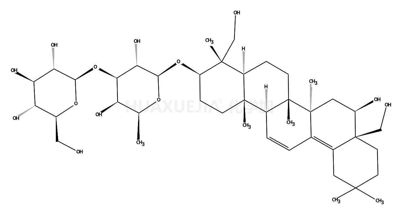 柴胡皂甙 B1英文名稱：Saikosaponin B1 CAS號(hào)：58558-08-0