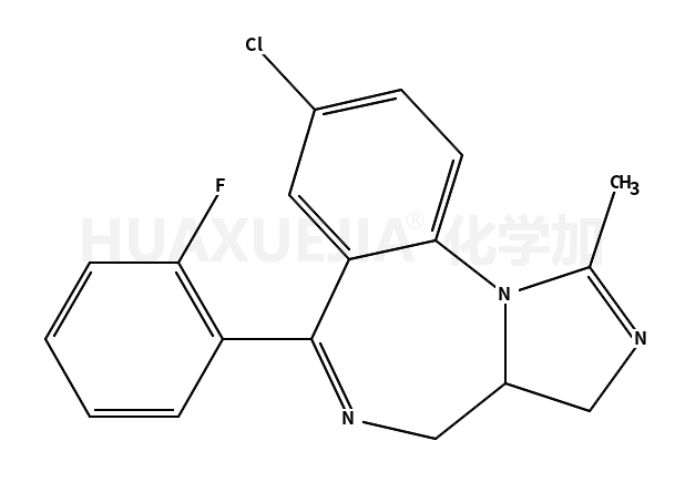 8-氯-3A,4-二氢-6-(2-氟苯基)-1-甲基-3H-咪唑[1,5-A][1,4]苯并二氮杂卓