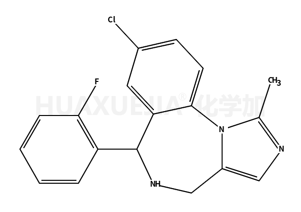 8-chloro-6-(2-fluorophenyl)-1-methyl-5,6-dihydro-4H-imidazo[1,5-a][1,4]benzodiazepine