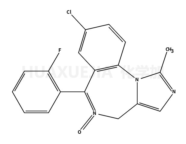 8-Chloro-6-(2-fluorophenyl)-1-methyl-4H-imidazo[1,5-a][1,4]benzodiazepine 5-Oxide