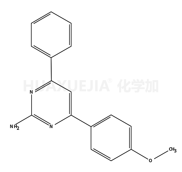 4-(4-甲氧基苯基)6-苯基-2-氨基嘧啶