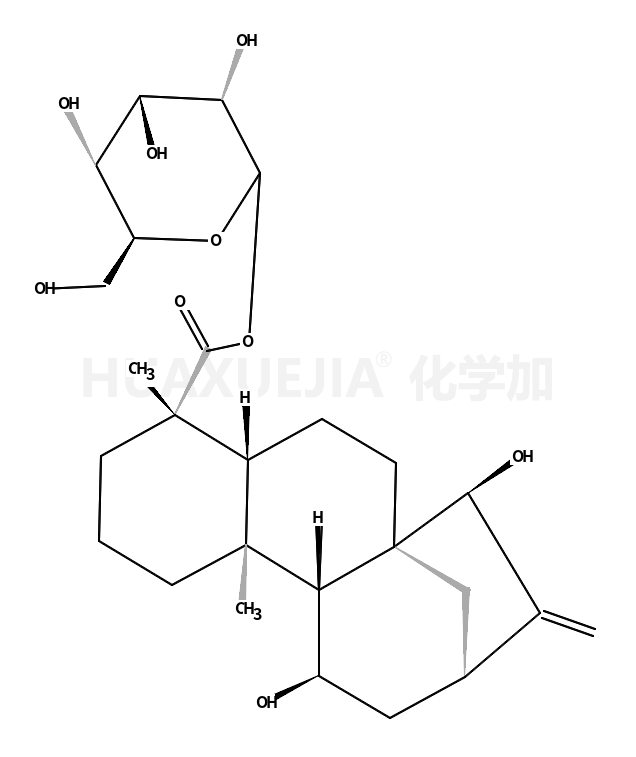 (4ALPHA,11BETA,15BETA)-11,15-二羟基贝壳杉-16-烯-18-酸 BETA-D-吡喃葡萄糖酯