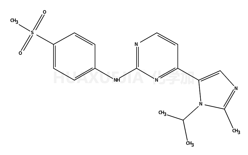 4-[2-甲基-1-異丙基-1H-咪唑-5-基]-N-[4-(甲磺?；?苯基]-2-嘧啶胺