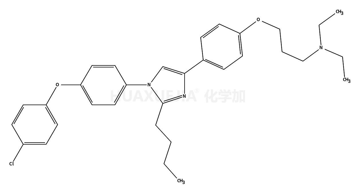 3-[4-[2-丁基-1-[4-(4-氯苯氧基)苯基]-1H-咪唑]苯氧基]-N,N-二乙基-1-丙胺