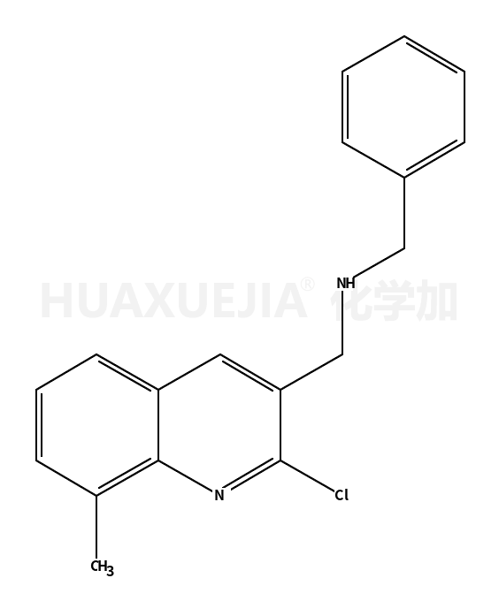 3-Quinolinemethanamine,2-chloro-8-methyl-N-(phenylmethyl)-(9CI)