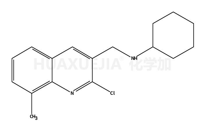 3-Quinolinemethanamine,2-chloro-N-cyclohexyl-8-methyl-(9CI)