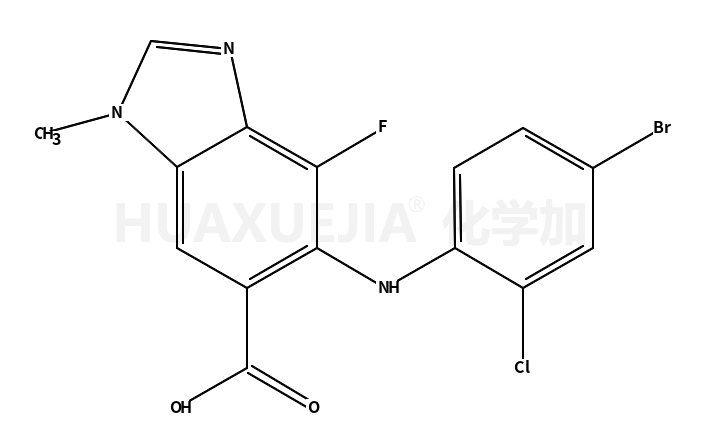 5-((4-溴-2-氯苯基)氨基)-4-氟-1-甲基-1H-苯并[d]咪唑-6-羧酸