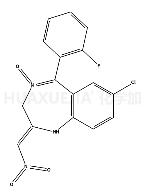 7-chloro-1-(3-fluorophenyl)-3-methylidene-2-nitro-4-oxido-2H-1,4-benzodiazepin-4-ium
